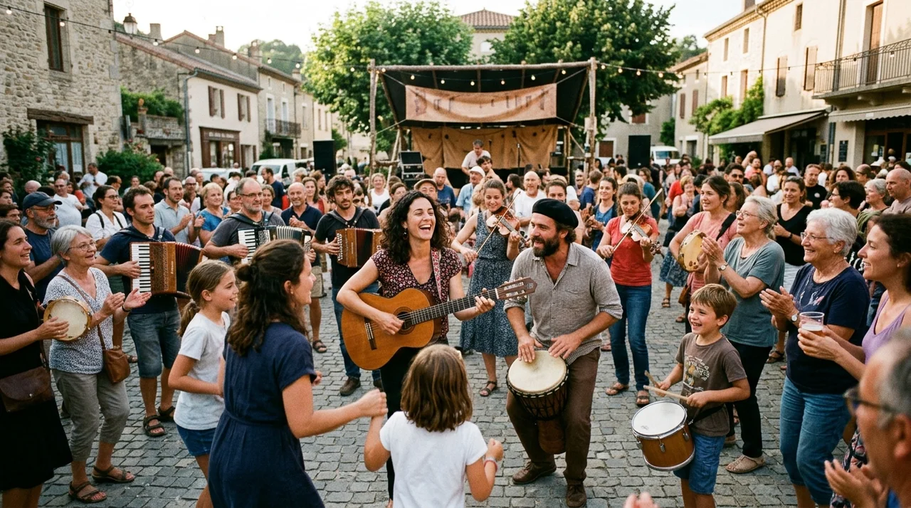 Rassemblement citoyen et concert de plein air en milieu rural